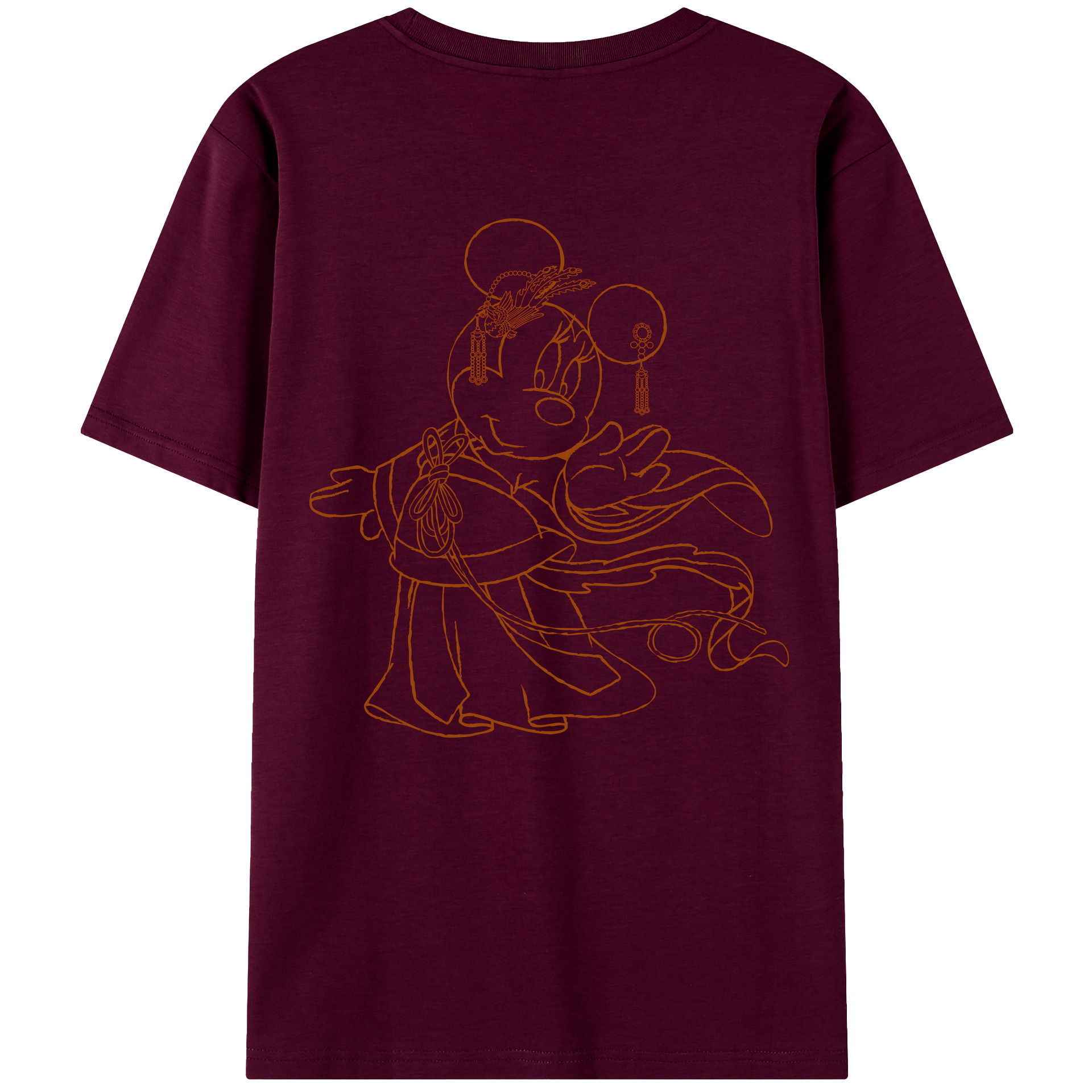 （画像用） ミッキーマウス Mickey Mouse レディース半袖Tシャツ(バックプリント)